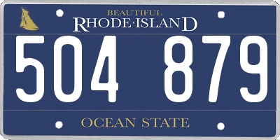 RI license plate 504879