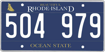 RI license plate 504979