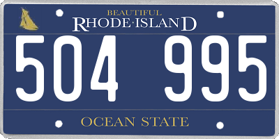 RI license plate 504995