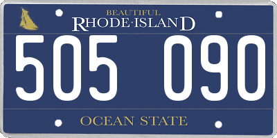 RI license plate 505090