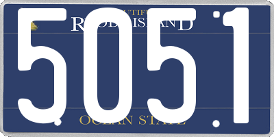 RI license plate 5051