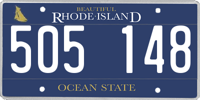 RI license plate 505148