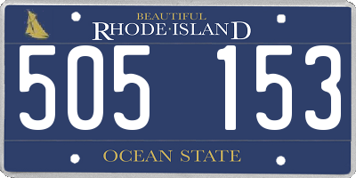 RI license plate 505153
