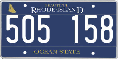 RI license plate 505158