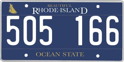 RI license plate 505166