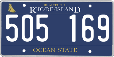 RI license plate 505169