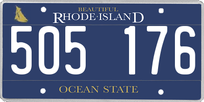 RI license plate 505176