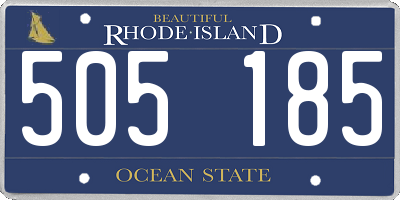 RI license plate 505185