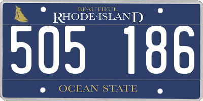 RI license plate 505186
