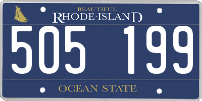 RI license plate 505199
