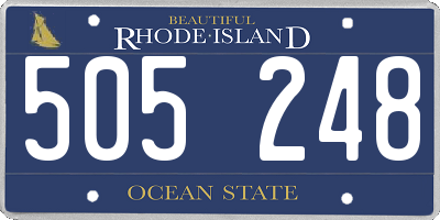 RI license plate 505248