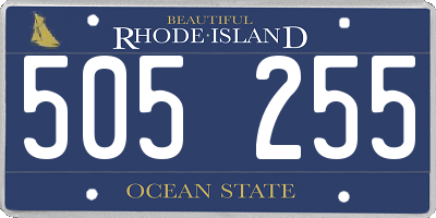 RI license plate 505255