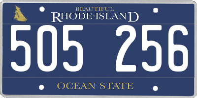 RI license plate 505256
