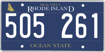 RI license plate 505261