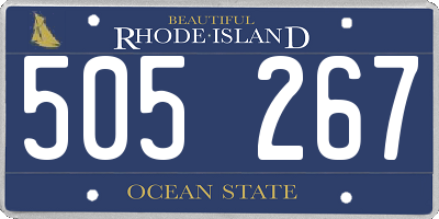 RI license plate 505267