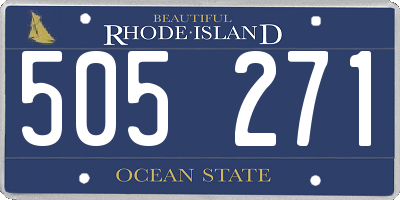 RI license plate 505271
