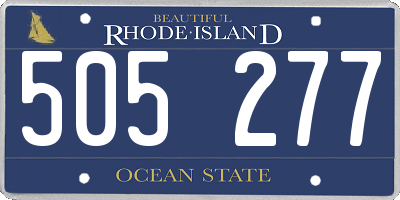RI license plate 505277