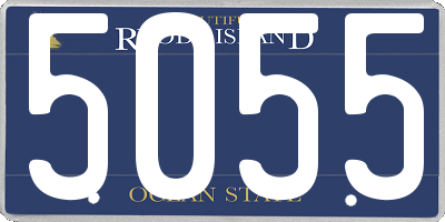 RI license plate 5055