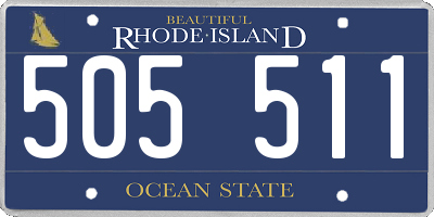 RI license plate 505511