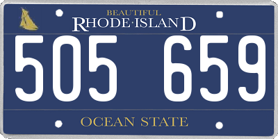 RI license plate 505659