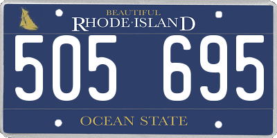 RI license plate 505695