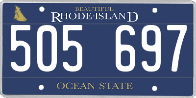 RI license plate 505697