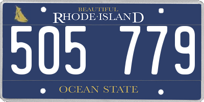 RI license plate 505779