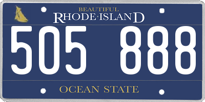 RI license plate 505888
