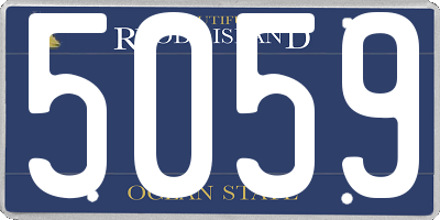 RI license plate 5059