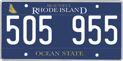 RI license plate 505955