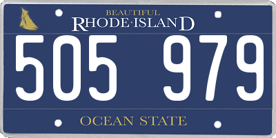 RI license plate 505979