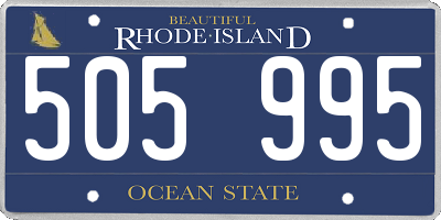 RI license plate 505995
