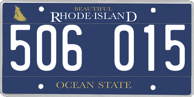 RI license plate 506015