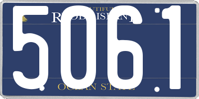 RI license plate 5061