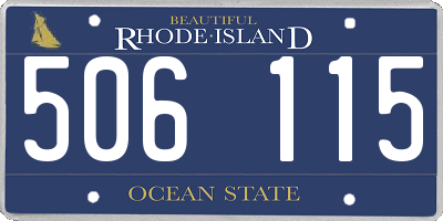 RI license plate 506115