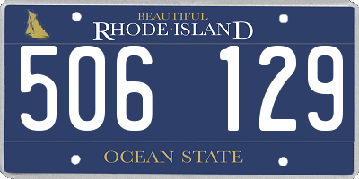 RI license plate 506129