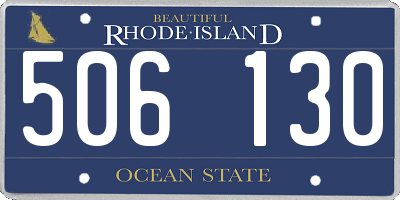 RI license plate 506130