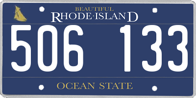 RI license plate 506133