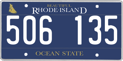 RI license plate 506135