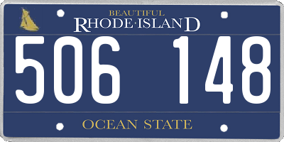 RI license plate 506148