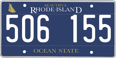 RI license plate 506155