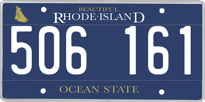RI license plate 506161