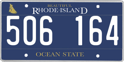 RI license plate 506164