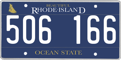 RI license plate 506166