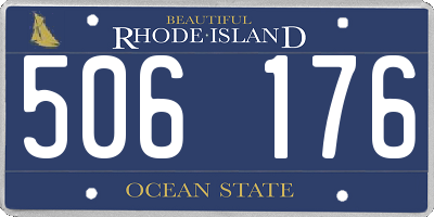 RI license plate 506176