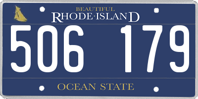 RI license plate 506179
