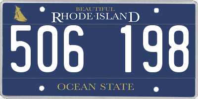 RI license plate 506198