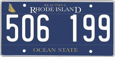 RI license plate 506199