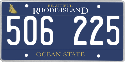 RI license plate 506225