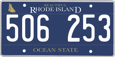 RI license plate 506253